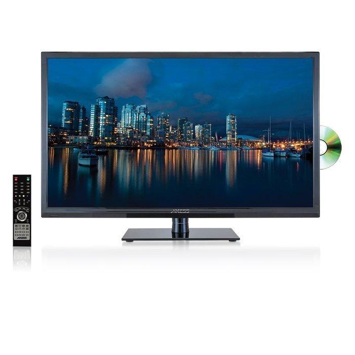 Axess 24-Inch 1080p Digital LED Full HDTV, Includes AC/DC TV, DVD Player, HDMI/SD/USB Inputs, TVD1801-24 N43