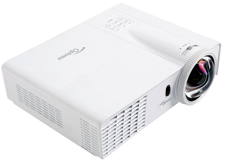 Optoma W303ST Full 3D WXGA 3000 Lumen DLP Short Throw Projector with 18,000:1 Contrast Ratio N4