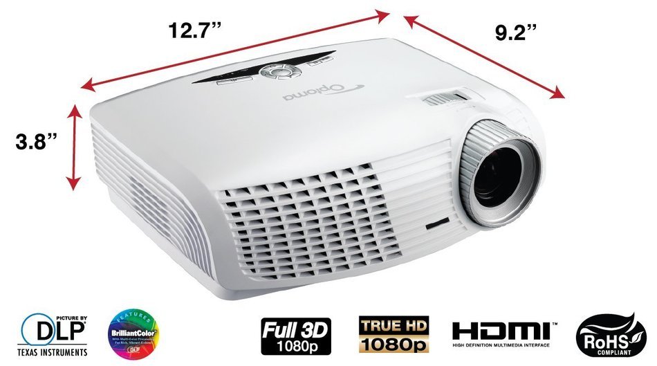 Optoma HD25-LV 1080p 3D DLP Home Theater Projector N7