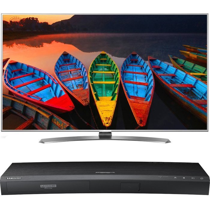 LG 65" Super HDR 4K Upscaler UHD Smart LED TV webOS 3.0 TruMotion 240Hz (65UH7700) with Samsung 3D Wi-Fi 4K Ultra...
