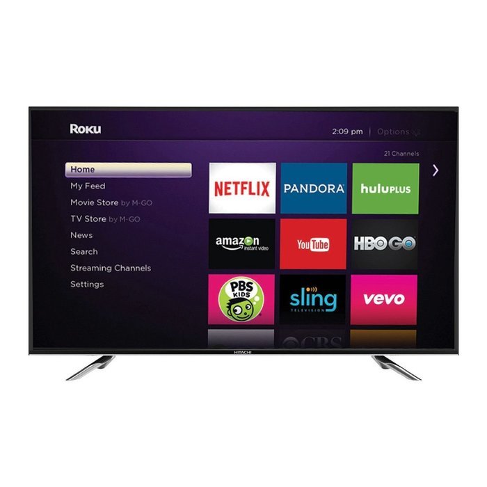 Hitachi 55" Class 1080p LED HDTV with Roku Streaming Stick - LE55A6R9A