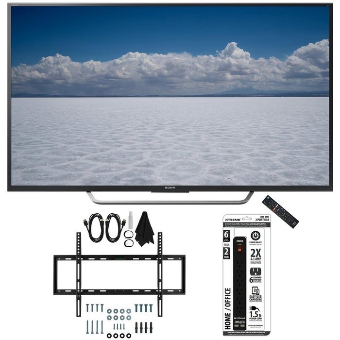 Sony XBR-55X700D - 55" Class 4K Ultra HD TV with Slim Wall Mount Bundle includes TV, Slim Flat Wall Mount Ultimate...