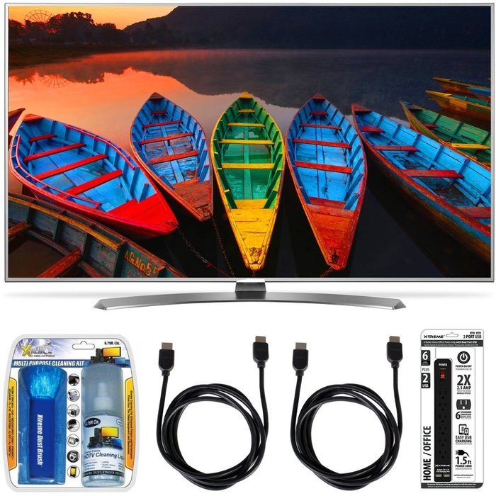 LG 60UH7700 60-Inch Super UHD 4K Smart TV w/ webOS 3.0 Accessory Bundle includes TV, Screen Cleaning Kit, Power...