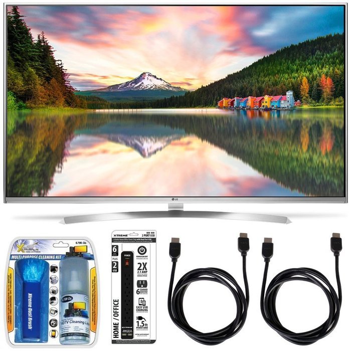 LG 60UH8500 - 60-Inch Super Ultra HD 4K Smart LED TV Accessory Bundle includes LG 60UH8500 4K TV, Screen Cleaning...