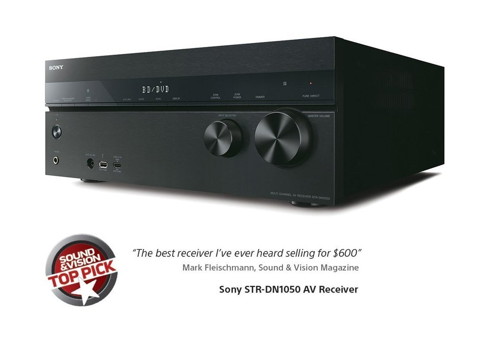 Sony STR-DN1050 7.2 Channel Hi-Res 4K AV Receiver (Built-in Wi-fi & Bluetooth) N3