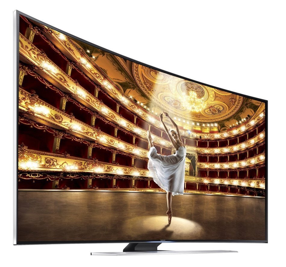 Samsung UN55HU9000 Curved 55-Inch 4K Ultra HD 120Hz 3D Smart LED TV + Ultra-Slim Flat Mount + Two 12 Feet HDMI... N7