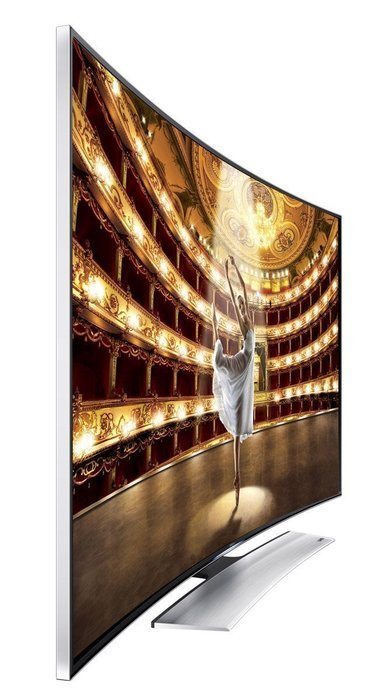 Samsung UN55HU9000 Curved 55-Inch 4K Ultra HD 120Hz 3D Smart LED TV + Ultra-Slim Flat Mount + Two 12 Feet HDMI... N8