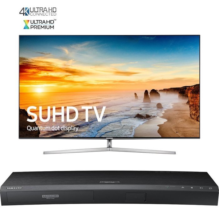 Samsung 65-Inch 4K SUHD Smart LED TV w/ Ultra-Slim Bezel - KS9000 9-Series (UN65KS9000FXZA) with Samsung 3D Wi-Fi...