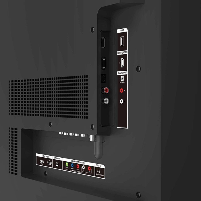 slots and sockets of VIZIO E55-C2 LED Smart HDTV