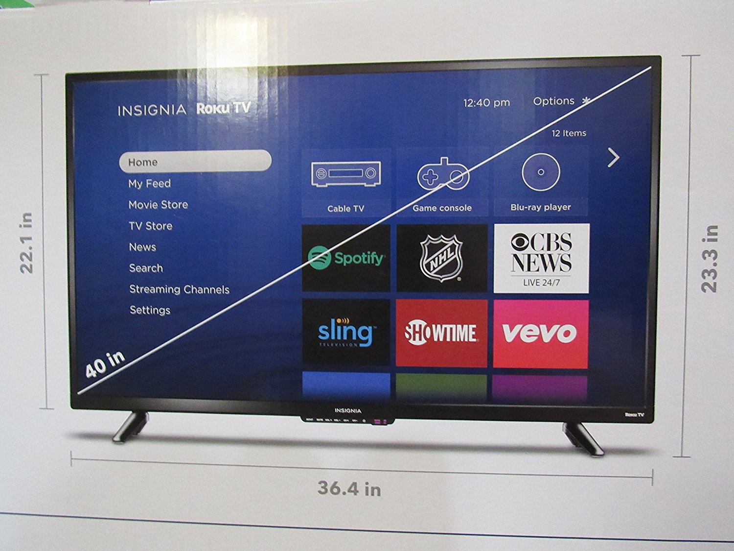 Insignia 40 LED 1080p Smart HDTV Roku TV N5 free image download