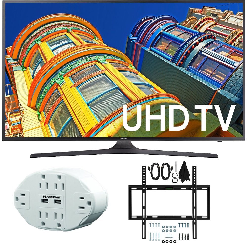 Samsung UN43KU6300 43-Inch 4K UHD HDR LED Smart TV KU6300 Flat Slim ...