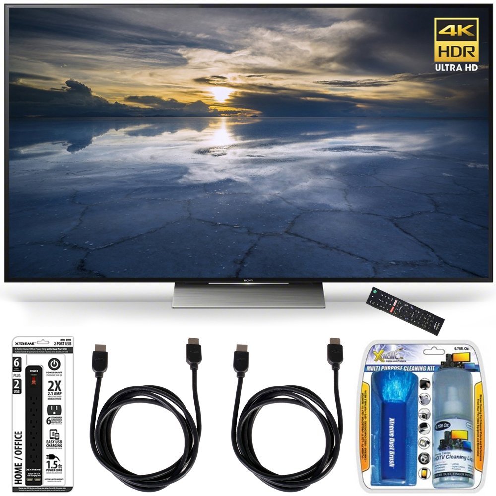 Sony XBR75X940D 75Inch Class 4K HDR Ultra HD TV Accessory Bundle includes Television, Screen