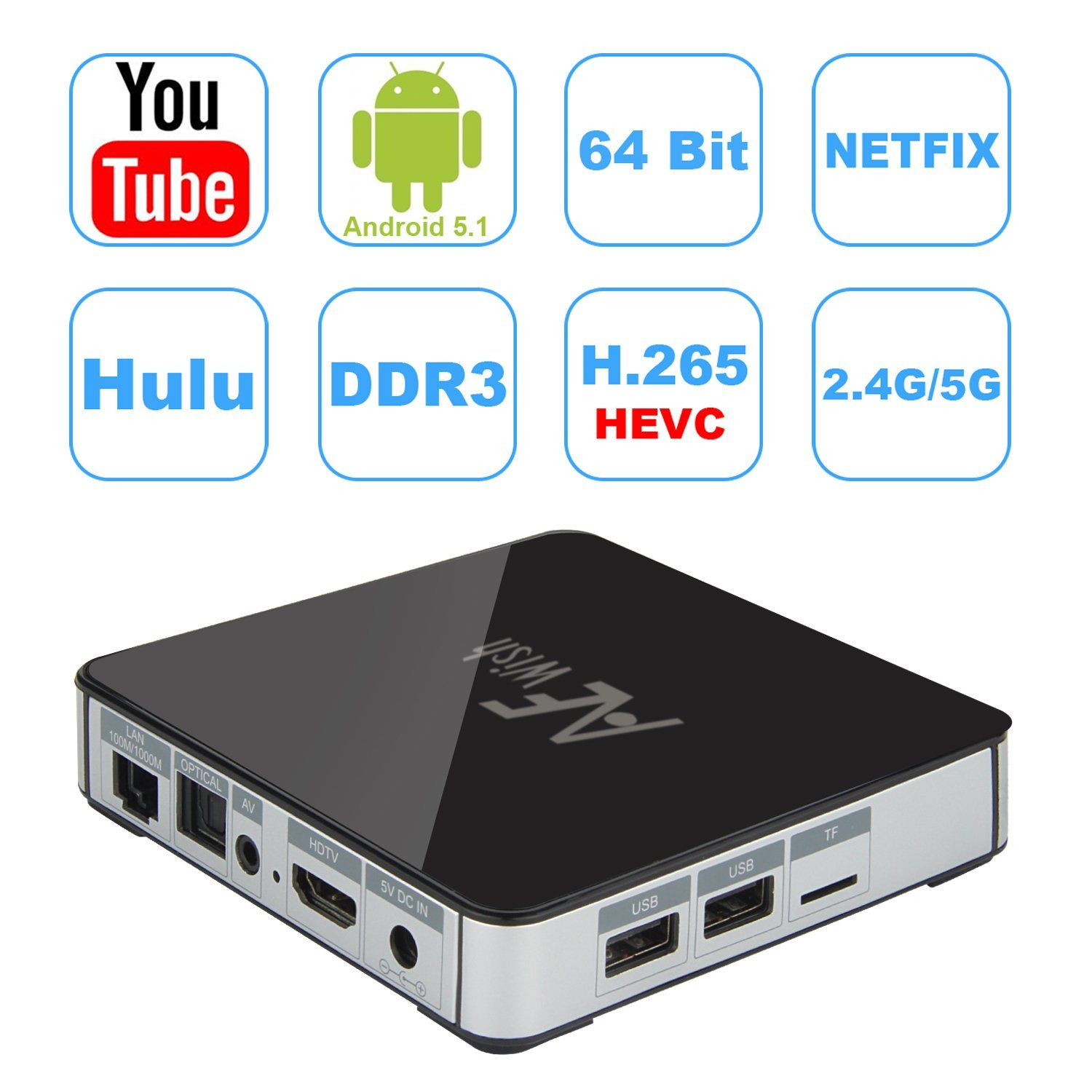 Android 6.0 TV Box Kodi 17.0 Fully Loaded Unlocked Octa Core Amlogic ...