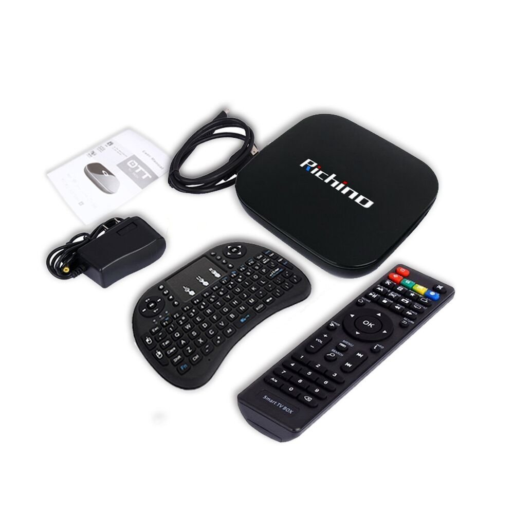 2016 NEWEST Richino Q Box Android 5.1 4K TV BOX Amlogic S905 2GB +16 GB ...