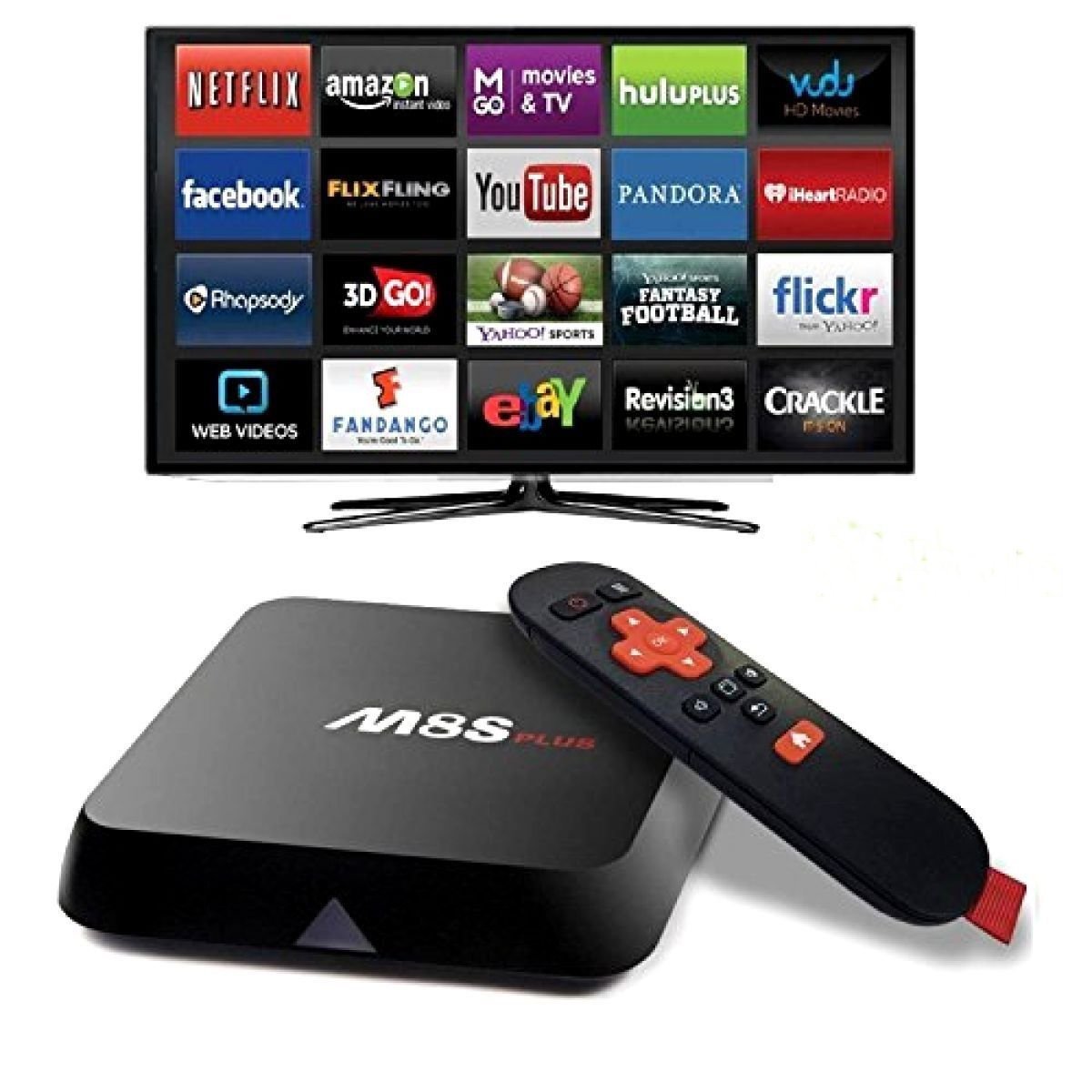 BIGFOX Android Quad Core Internet TV Box Streaming Media Player with ...