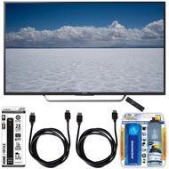 Sony XBR-49X700D - 49" Class 4K Ultra HD TV with Essential Accessory Bundle includes TV, Screen Cleaning Kit,...