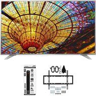 LG 55UH6550 55-Inch 4K UHD Smart TV w/ webOS 3.0 Slim Flat Wall Mount Bundle includes Television, Slim Flat Wall...