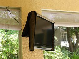 Front Flap Lifts up Waterproof Tv Cover 48 X 30 X 4quot;, Led, Lcd, Plasma, or Flat Screen Tv Cover (Tan, 43... N2