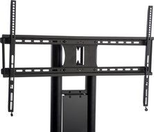 Displays2go SLTVSTNBK 70.9-Inch Tall Stand for 37 - 65 Inches HDTV LCD TV with Tempered Glass Shelves, Black Steel N3