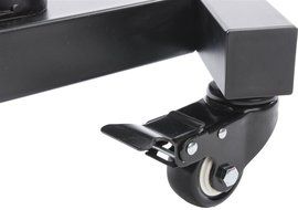 Displays2go SLTVSTNBK 70.9-Inch Tall Stand for 37 - 65 Inches HDTV LCD TV with Tempered Glass Shelves, Black Steel N5