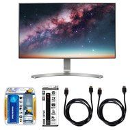 LG 24" Screen LED-Lit Monitor (24MP88HV-S) with Xtreme Performance TV/LCD Screen Cleaning Kit, Xtreme 6 Outlet...