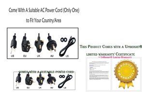 UpBright NEW 24V 12V 4-Pin Global AC / DC Adapter For Protron 30" 32" LCD TV Proton PLTV 24VDC 12VDC Power Supply...