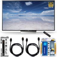 Sony XBR-55X850D 55-Inch Class 4K HDR Ultra HD TV Accessory Bundle includes TV, Screen Cleaning Kit, Power Strip...