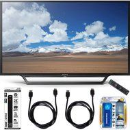 Sony KDL-32W600D 32-Inch Class HD TV with Built-in Wi-Fi Accessory Bundle includes Television, Screen Cleaning...