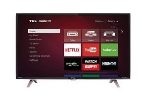 TCL 32S3850 32-Inch 720p Roku Smart LED TV (Silver) (2015 Model)