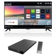 LG Electronics 49UB8200 49-Inch 4K Ultra HD 60Hz Smart LED TV Bundle with LG LAP240 Soundplate 100W Slim 4.1 Surround...