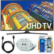 Samsung UN43KU6300 - 43-Inch 4K UHD HDR LED Smart TV - KU6300 6-Series Bundle includes TV, Screen Cleaning Kit...