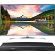 LG 60-Inch Super Ultra HD 4K Smart LED TV with webOS 3.0 (60UH8500) with Samsung 3D Wi-Fi 4K Ultra HD Blu-ray...