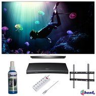 Electronics OLED55B6P FLAT 55-INCH 4K ULTRA HD SMART OLED TV (2016 MODEL) - 5 PIECE DVD BUNDLE