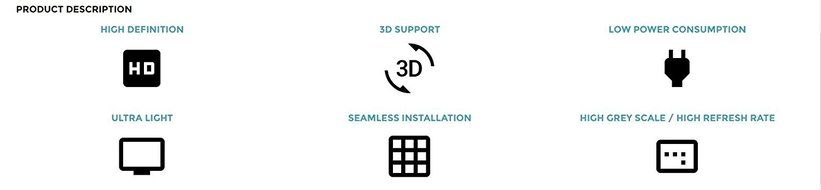 4x4 Video Wall (Sixteen 46" Displays) N3