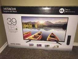 Hitachi Alpha 39inch 120Hz Backlight LED Slim HDTV, Tuner (Air/Cable), USB( JPEG Photo Viewer/Slide Show)