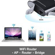 RAVPower FileHub, Wireless Travel Router, Access Point Micro SD Card USB Reader Hard Drive Companion DLNA NAS... N11