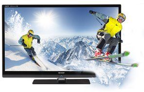 Sharp LC40LE835U Quattron 40-inch 1080p 240 Hz 3D LED-LCD HDTV, Black N3