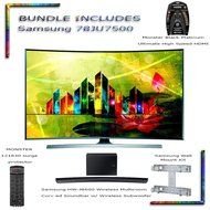 UN78JU7500 78 inch curved Smart LED 4K Ultra HD TV un78ju7500 Bundle Brand new