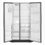 Whirlpool WRS571CIDM 20.6 Cu. Ft. Stainless Steel Counter Depth Side-By-Side Refrigerator - Energy Star N2