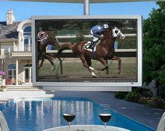 47" TV Outdoor Pro Sunbrite Model 4717HD All Weather Television LED LCD HD Direct Sunlight View - WHITE Aluminum... N3