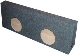 Qpower EMPTY WOOFER BOX GMC/CHEVY S10DUAL 12";