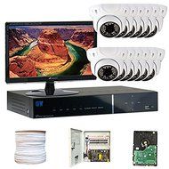 16 Channel H.264 960H &amp; D1 Realtime DVR with 12 x 1/3" SONY Super HAD II CCD Camera. 700 TV lines, 3.6mm lens,...