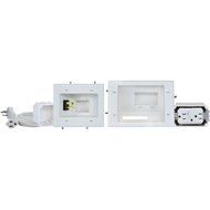 Datacomm 450028WH Recessed Outlet Kit W/Straight Blade Inlet &amp; Surge Suppressor Consumer Electronics
