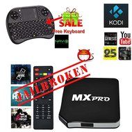 Mansy Genuine KODI(XBMC) MX Pro Quad Core Fully Loaded Smart Android TV Box 1080p Hdmi 4k Free Live Sports Movies