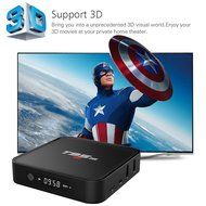 AKASO T95M Android TV Box 4K Kodi Fully Loaded Amlogic S905 Quad Core 1GB RAM 8GB Flash, 3D HDMI With LED Display... N2