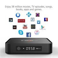 AKASO T95M Android TV Box 4K Kodi Fully Loaded Amlogic S905 Quad Core 1GB RAM 8GB Flash, 3D HDMI With LED Display... N5