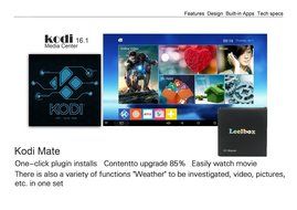 (2017 Leelbox Q1 Master Android TV Box Android 6.0 S905X Quad-core Cortex-A53 1GB RAM/8GB ROM Kodi 16.1 WIFI 2.4... N5