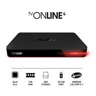 Avov TVonline 4 IPTV Set-Top Smart TV Box OTT Android Kodi Nova Middleware Multimedia Bluetooth 4.0