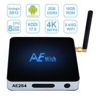 ANEWISH Kodi Box, Android 6.0 Tv Box Streaming Media Player Amlogic S912 Octa Core 2G/32G 4K 1000M Ethernet, Fully... N8