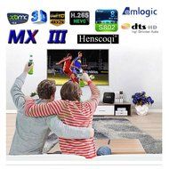 Henscoqi MXIII MX3 Quad Core Amlogic S802 2G/8G Smart HTPC TV Box Support 3D-HD 4K Android 4.4.2 Miracast DLNA... N5
